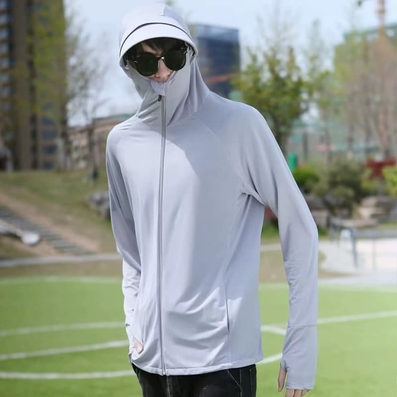 เสื้อแจ็กแก็ตผู้ชาย มีฮู้ด ระบายอากาศ ป้องกันแสงแดด FSY-2225 รูปที่ 4