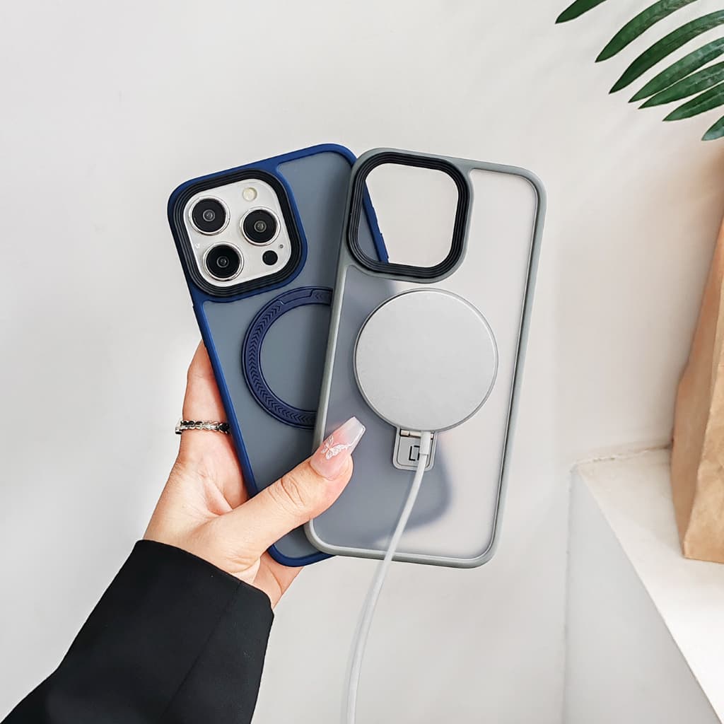case เคสอะคริลิคชาร์จได้ตั้งได้ หลังด้าน สำหรับไอโฟน 11,12,13,14,15，16，Pro，max for iPhone 11 16Promax 14Promax 15Promax รูปที่ 6