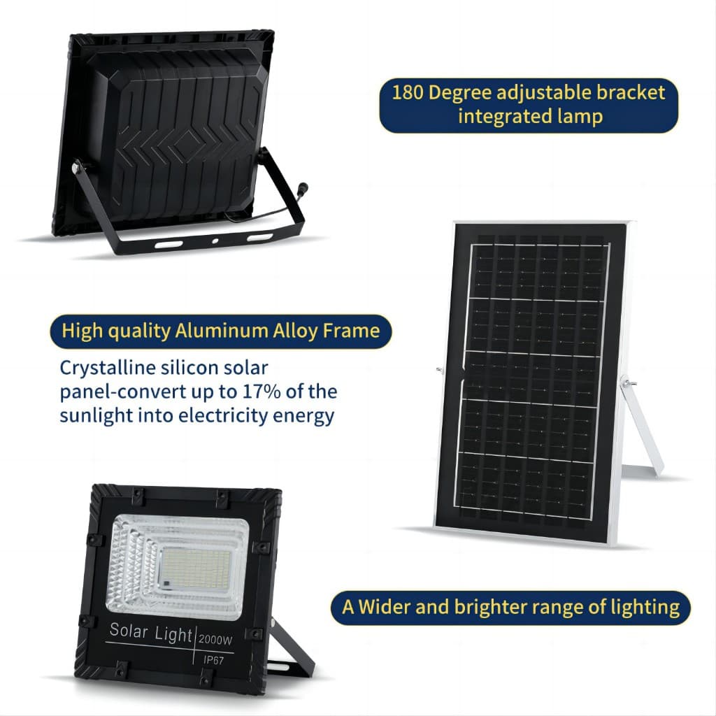รุ่นใหม่ JP1000w JP-3500w JP-5000 JP-7000w แสงไฟสีขาว ไฟโซลาเซลล์ ไฟพลังงานแสงอาทิตย์ รุ่นอัพเกรดใหม่ รูปที่ 9