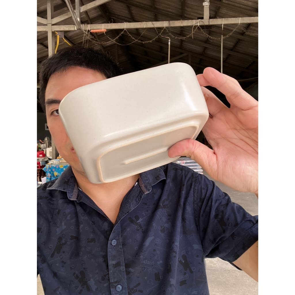 ถาดอบขนม ถาดลาซานญา ถาดเซรามิค สี่เหลี่ยมจัตุรัส 6 นิ้ว สีพาสเทล ออกใบกำกับภาษีได้ รูปที่ 6