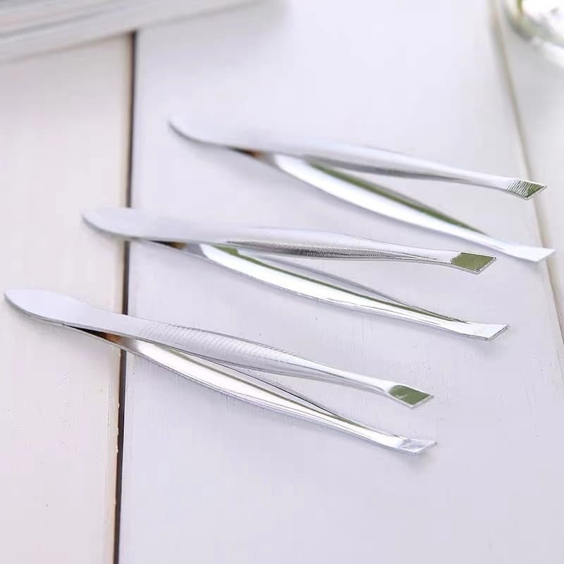 แหนบ แหนบดึงขน แหนบถอนขน Stainless Tweezers หนีบได้แนบสนิท คุณภาพเยี่ยม รูปที่ 5