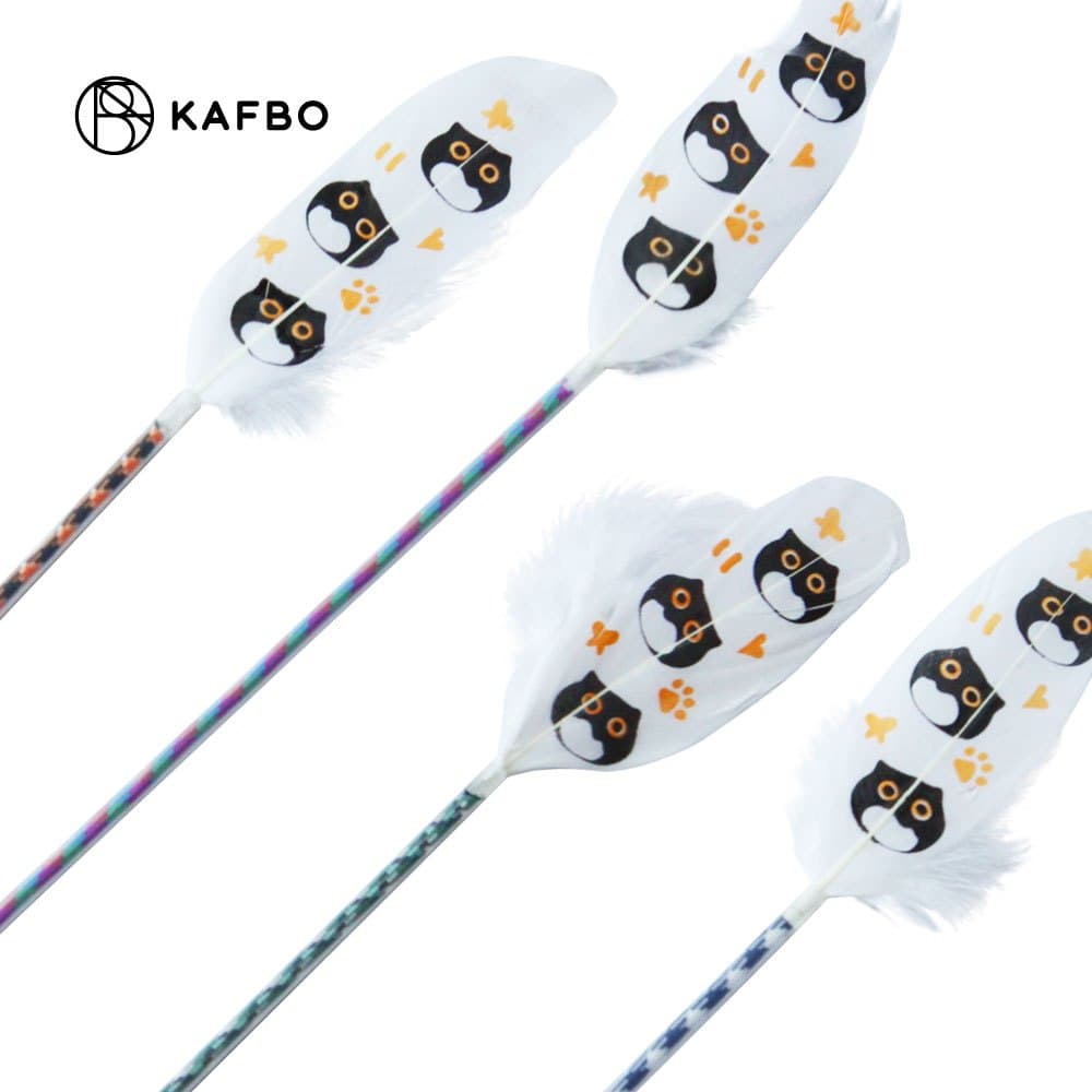 KAFBO ไม้ตกแมวขนนกปลอดสารพิษ Non Toxic Pigeo Stick Plawan ลายปลาวาฬ ไม้ล่อแมว ไม้ตกแมว ของเล่นแมว รูปที่ 6