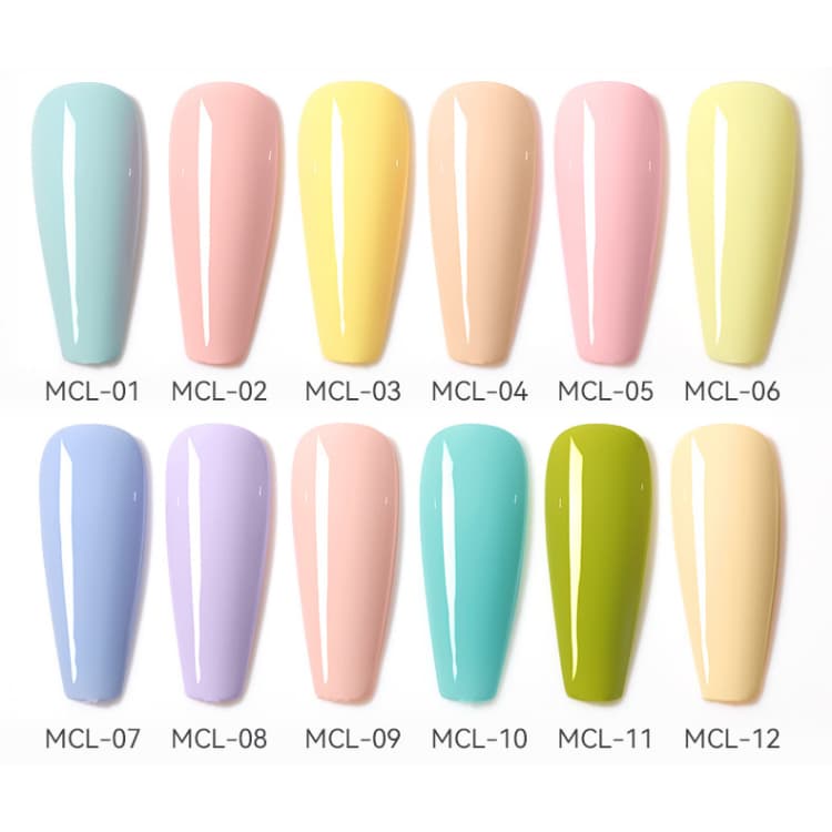 สีทาเล็บ สีเจล โทนพาสเทล ละมุน 30 สี MCL Set แบรนด์ AS ของแท้!! รูปที่ 5
