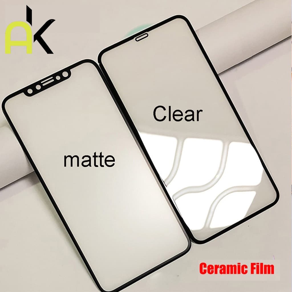 AK ฟิล์มเซรามิคMatte HDปกป้องหน้าจอสำหรับIphone 17 Pro Max Air 16 11 12 13 14 15 Pro Max 7 8 Plus Xs Max Xr se 2020 รูปที่ 1