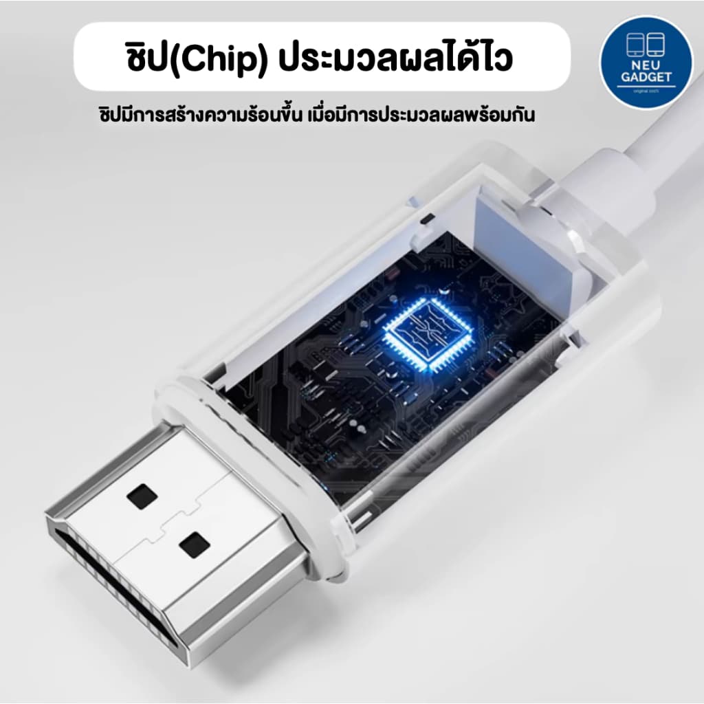 อุปกรณ์แชร์หน้าจอไร้สาย 1080P HDTV to Type-C HDMI Wireless Transmitter Receiver รับสัญญาณถึง 50 เมตร รูปที่ 7