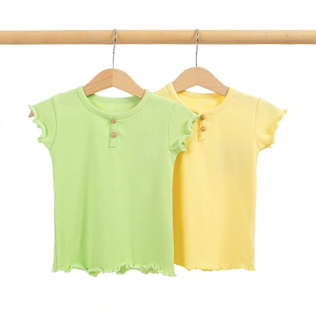 เสื้อยืดเด็กผู้หญิง LITTLE KOO'S คอกลมแขนสั้น รุ่น Mary-Jane ผ้าเนื้อริป นุ่มมาก มีความยืดยุ่นสูง ใส่สบายสุดๆ รูปที่ 3