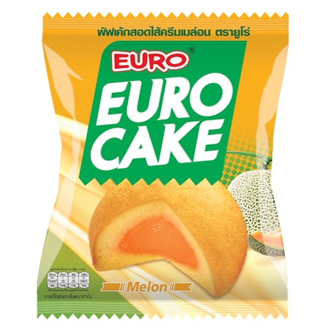 Euro Cake ขนมยูโร่ คัสตาร์ดเค้ก พัฟเค้กสอดไส้ ขนมพายสอดไส้ เคลือบช็อกโกแลต ขนมทานเล่น รูปที่ 2