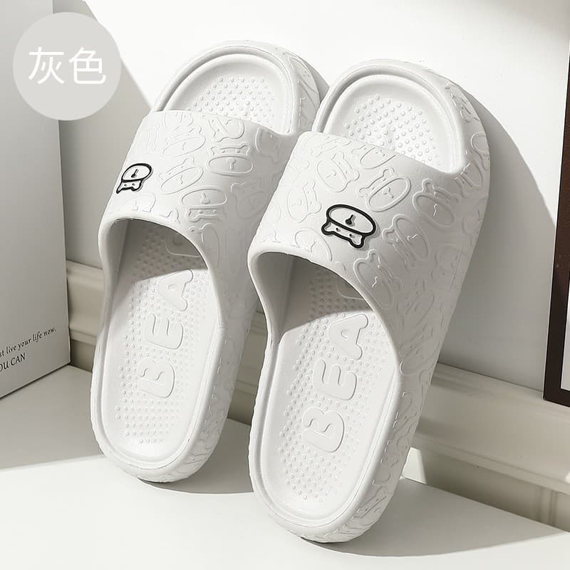 รองเท้าแตะสวมน่ารัก น้องหมีลายนูน3D แฟชั่นเกาหลีพื้นนุ่ม ใส่สบาย X027 รูปที่ 7
