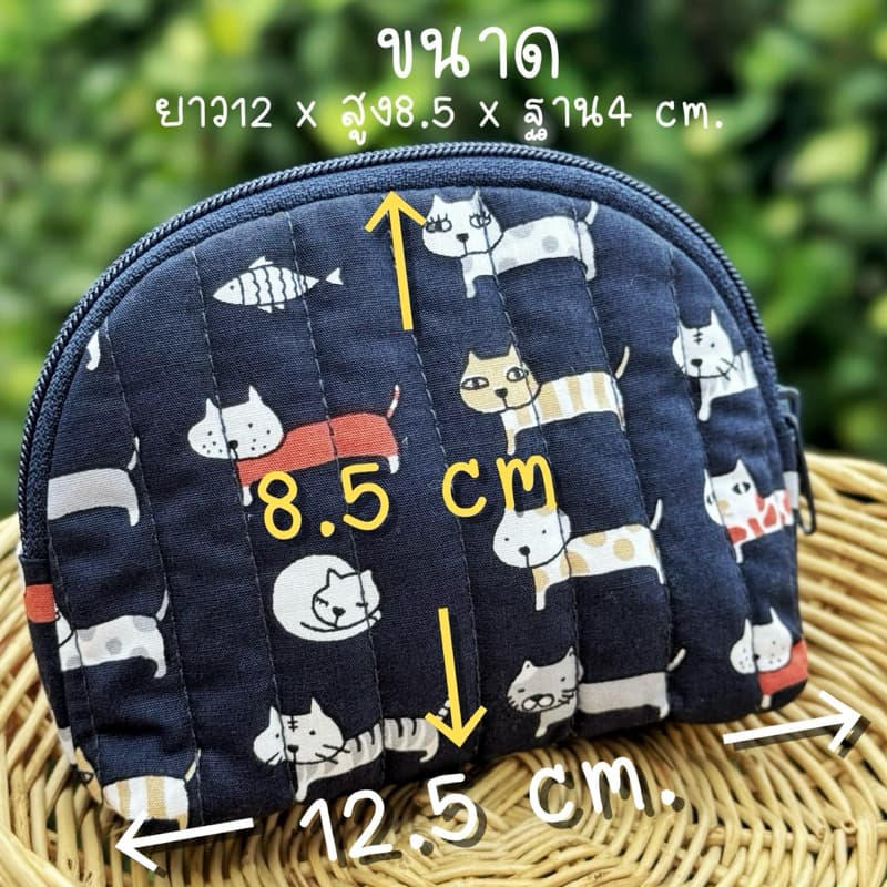 กระเป๋าสตางค์ ผ้าคอตตอน บุฟองน้ำ นุ่มนิ่ม~ ใส่บัตร ใส่เหรียญ มีหลายลายให้เลือก จุของได้เยอะ กระเป๋าของฝาก ของแจก รูปที่ 2