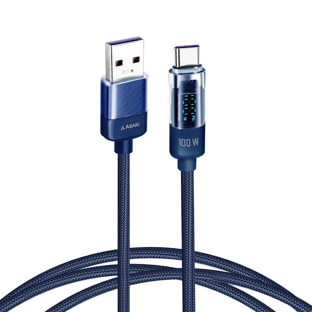 Asaki Type-C USB Charging Cable สายชาร์จไทป์ซี ชาร์จเร็ว 100w ยาว 1.5 เมตร รุ่น A-2314 - รับประกัน 1 ปี รูปที่ 6