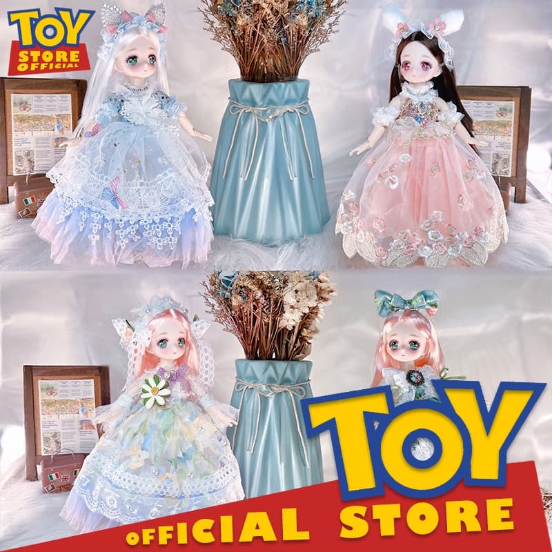 ตุ๊กตาเจ้าหญิงเปลี่ยนชุดได้ รองเท้าตุ๊กตา 30cm เสื้อผ้าตุ๊กตา 30ซม ตุ๊กตาน่ารัก bjd doll 1/6 ผู้หญิง รูปที่ 3