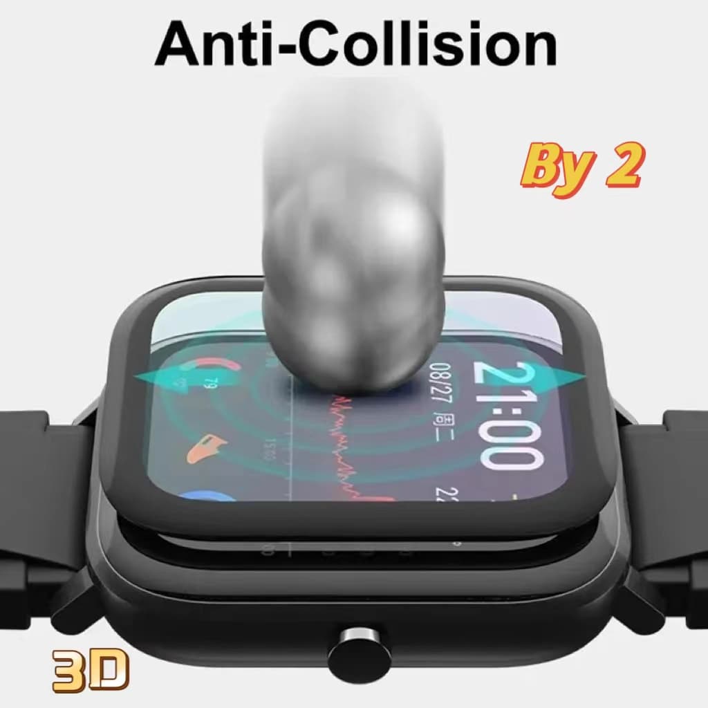 ฟิล์มป้องกันหน้าจอแบบโค้ง3D สำหรับ amazfit BIP 5แก้วป้องกันฟิล์มสำหรับ amazfit Pro Bip5 BIP 5อุปกรณ์เสริมฟิล์ม รูปที่ 4
