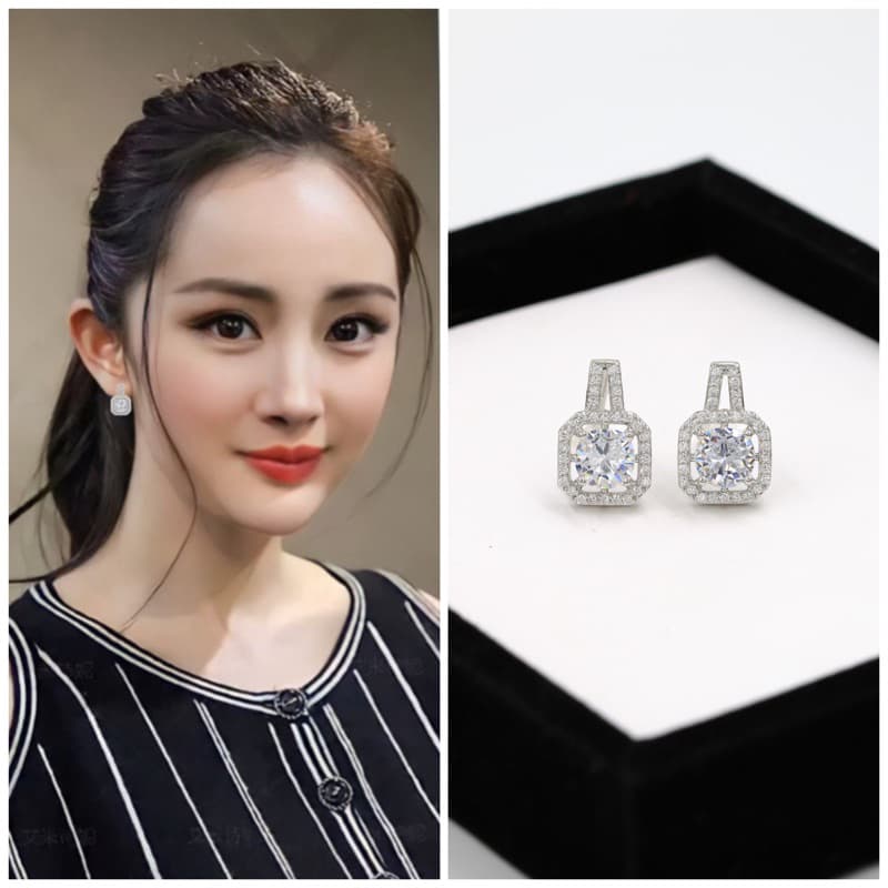 1คู่ ต่างหู CZ CN Jewelry รูปที่ 9