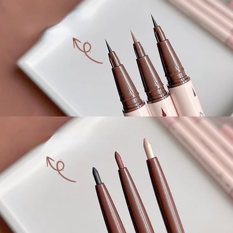 N363 Bobeni ปากกาอายไลเนอร์ 2 in 1 กรีดตา ดอลลี่อาย เนื้อดี ติดทนมาก กันน้ําได้อย่างดี รูปที่ 6