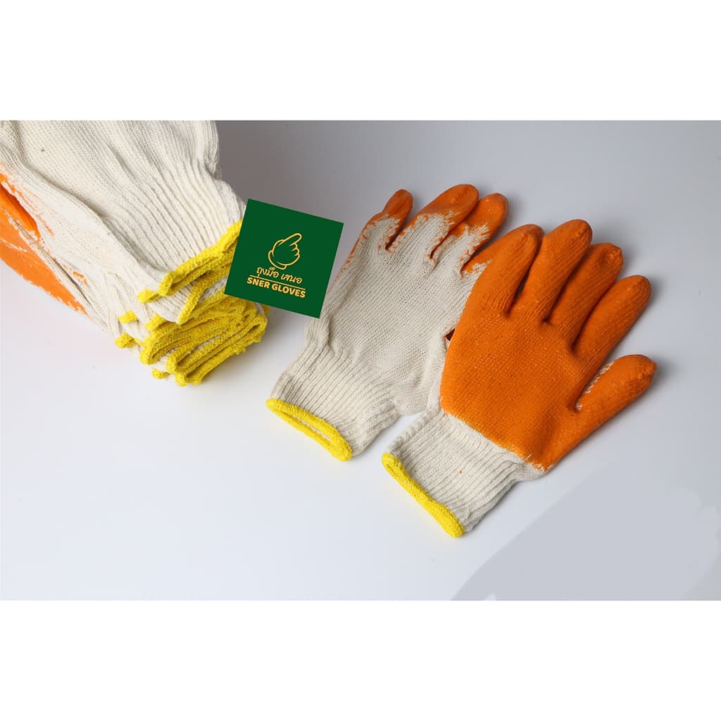 700กรัม+ ถุงมือผ้าฝ้าย หนาๆ ใส่ทำงาน 1 โหล 12คู่ COTTON GLOVES 700g รูปที่ 5
