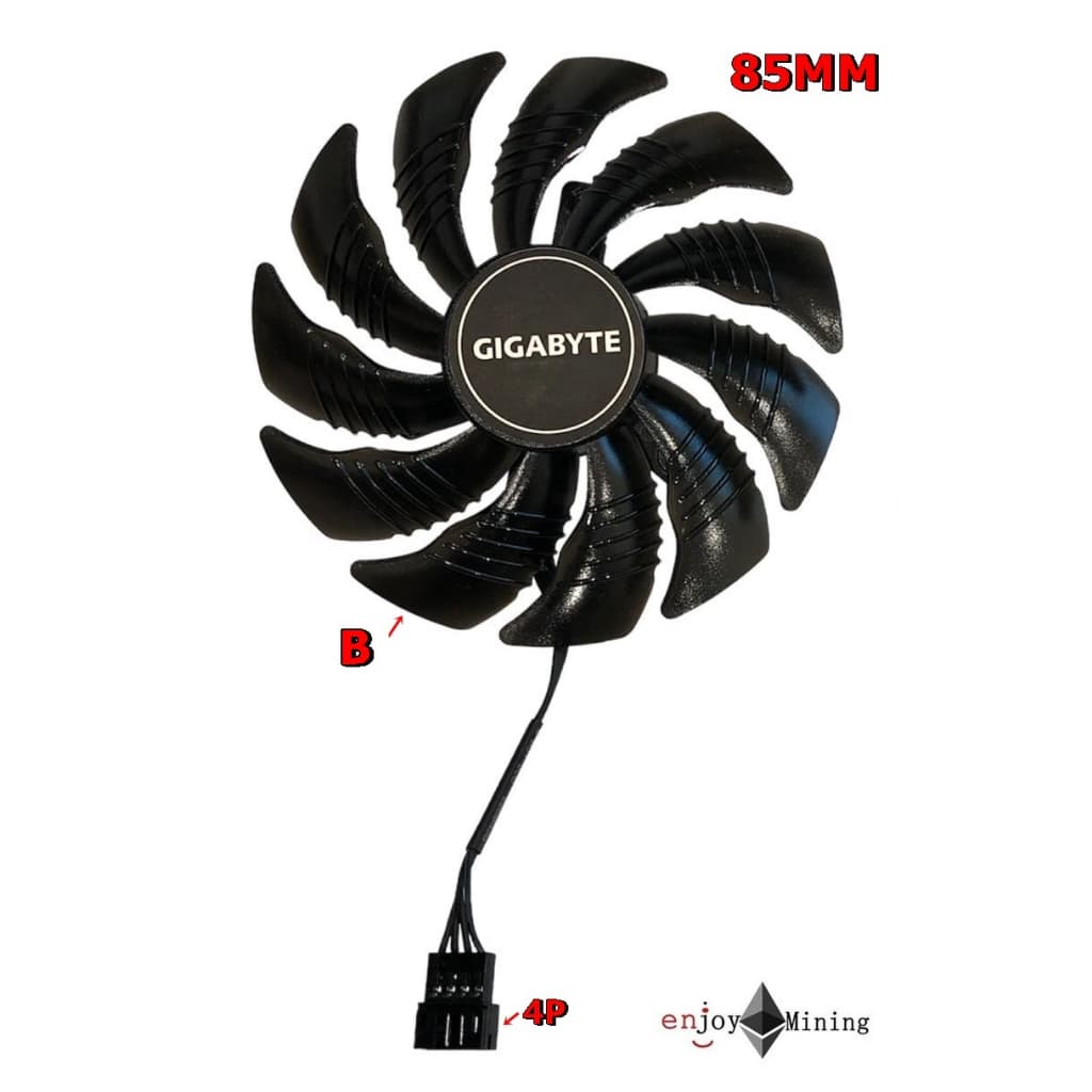 พัดลมการ์ดจอ GIGABYTE RTX 2060 GTX1650 1660 1660s 1660Ti รูปที่ 5