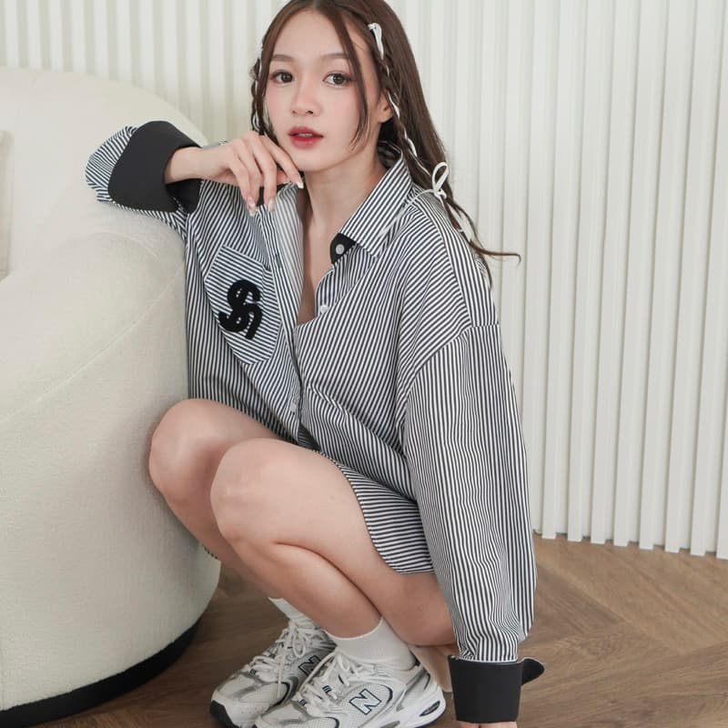 7สี New ally fufu #oversize #oversize #sherleen #เชิ้ตตัวใหญ่ #เชิ้ตเกาหลี รูปที่ 3