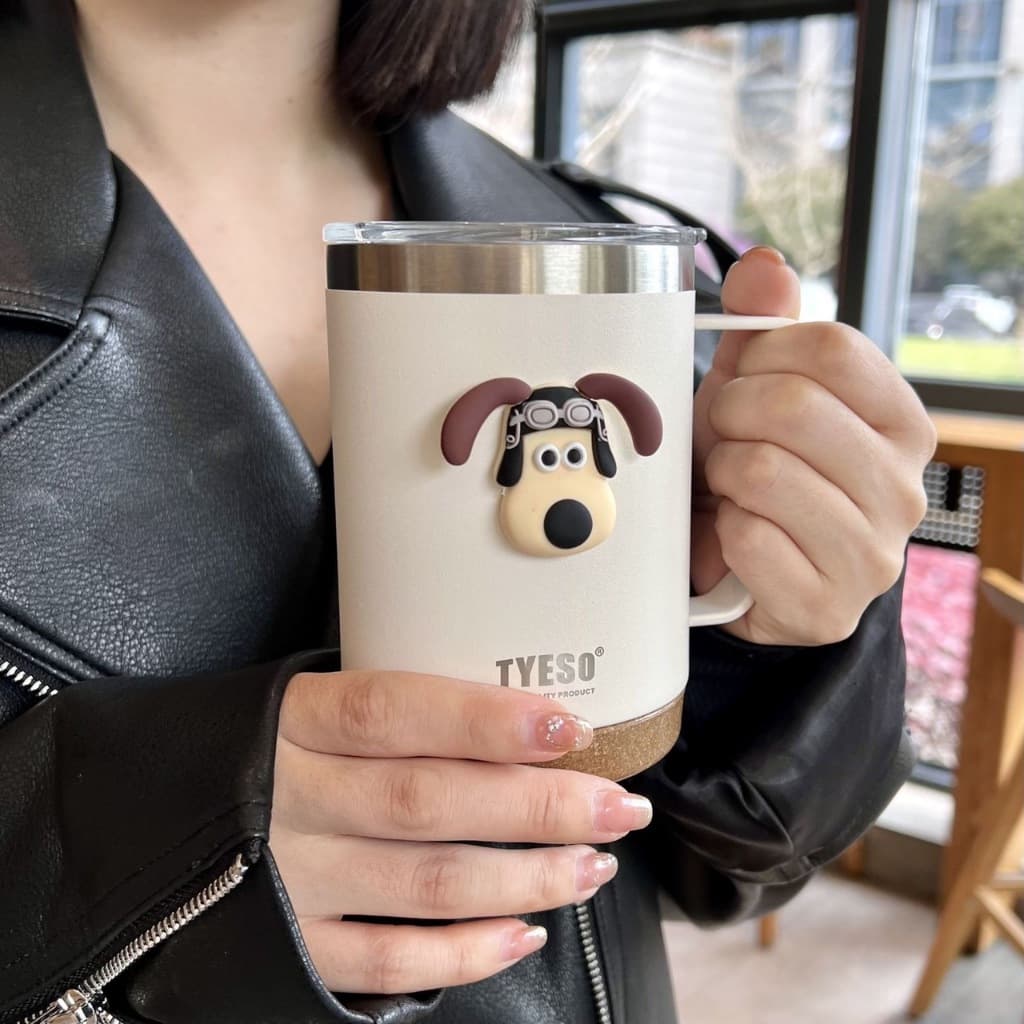 TYESO แท้ แก้วกาแฟความจุขนาดใหญ่พร้อมที่จับ 710ml รูปที่ 9
