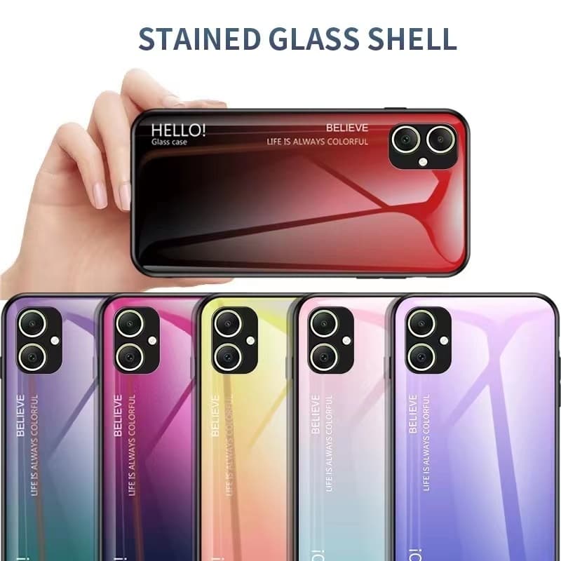 เคสกระจกทูโทน Samsung A05 ใช้สำหรับ Samsung A05 5G เคสกระจกสองสี กันกระแทก ซัมซุงA05 รูปที่ 5
