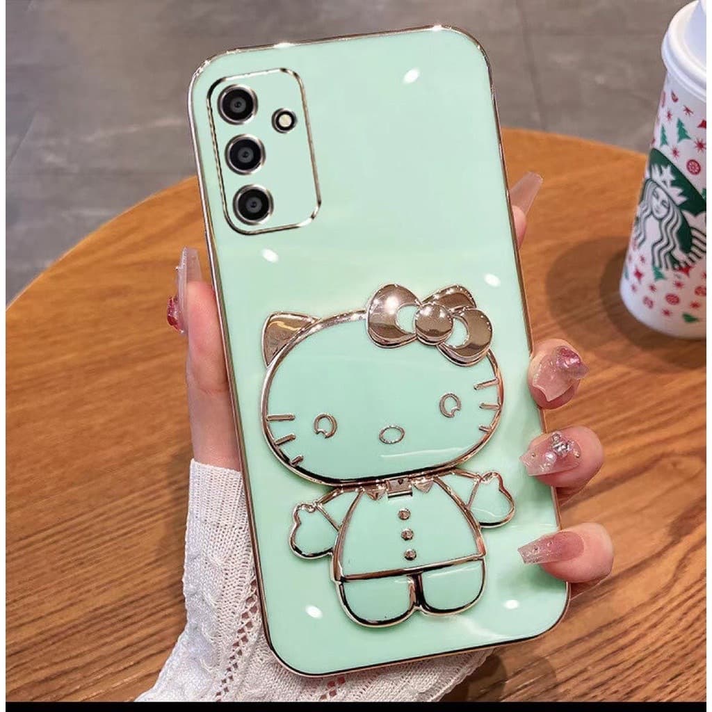 เคส คิตตี้ ขาตั้งได้ สำหรับ Samsung A02S A03S C55 M55 A71 A22 A12 A53 A52 A52S A04S A13 4G 5G A23 A50 A30S ลายน่ารัก รูปที่ 7