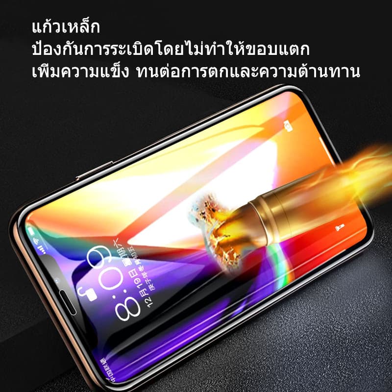 ฟิล์มกระจก iPhone แบบเต็มหน้าจอป้องกันการระเบิด IP16Plus 15 Pro Max|14 Plus|14 Pro/13 Pro/12 pro Max/12 pro/12/11/XR/6P รูปที่ 5