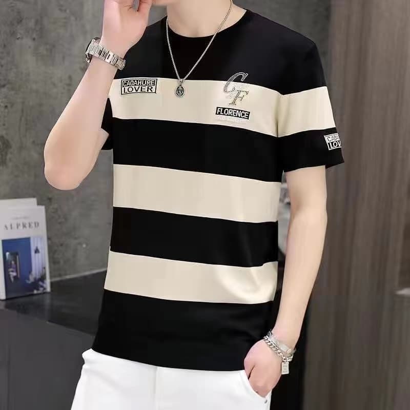 ใหม่ เสื้อยืดคอกลมแขนสั้นผู้ชาย ผ้านิ่มใส่สบายไม่ร้อน รูปที่ 3