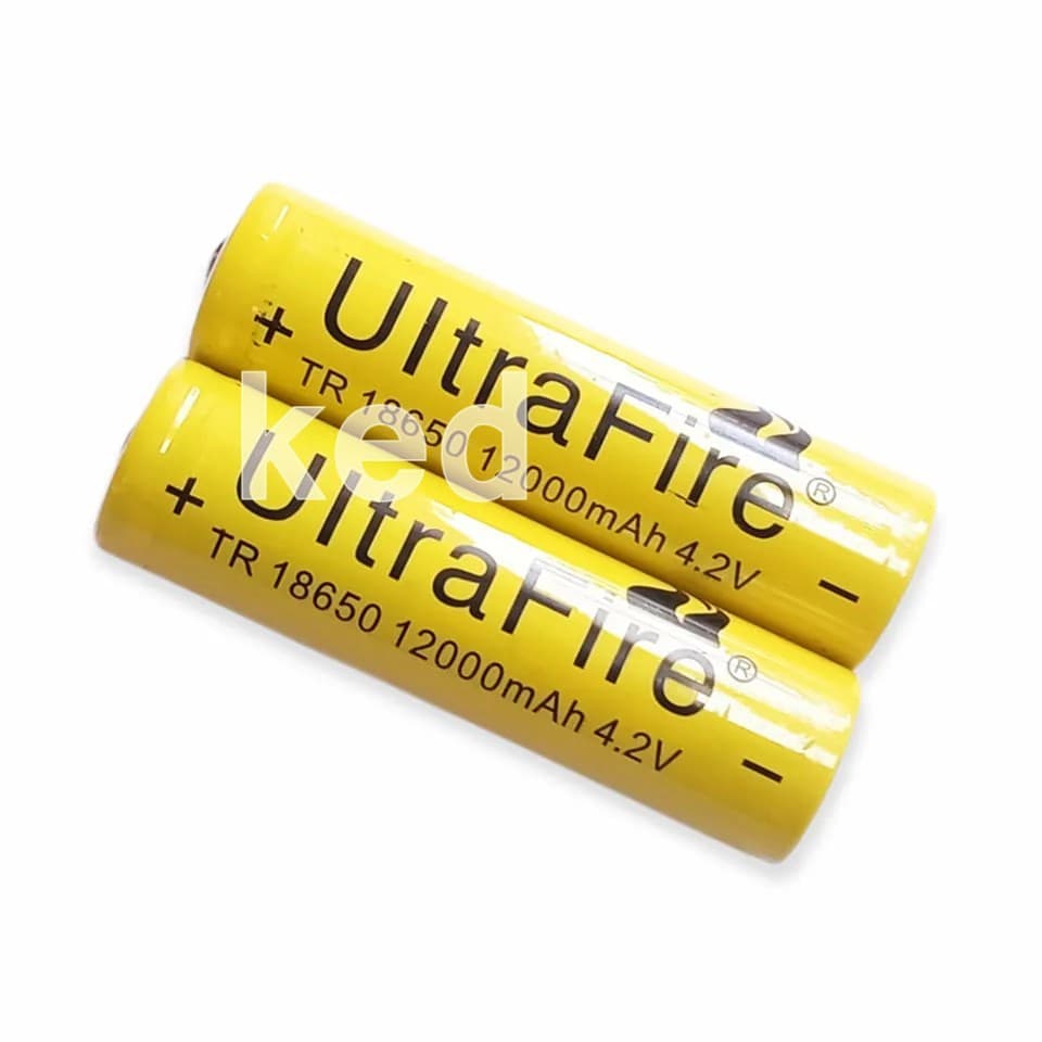 ถ่านชาร์จ 18650 Ultrafire 12000 mAh 4.2V 2ก้อน รูปที่ 3