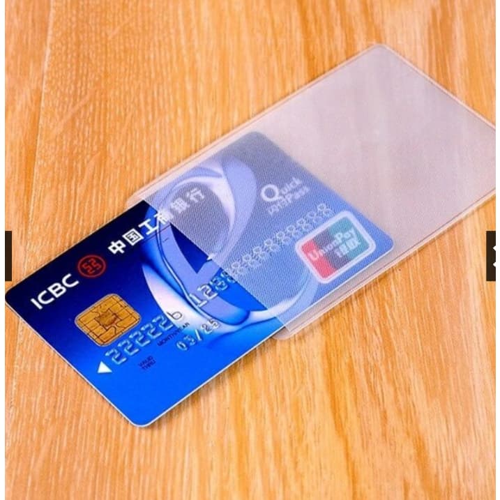 1 ชิ้น ปกบัตร PVC ปกบัตร IC เคลือบด้าน ป้องกันแม่เหล็ก บัตรประจําตัว รูปที่ 5
