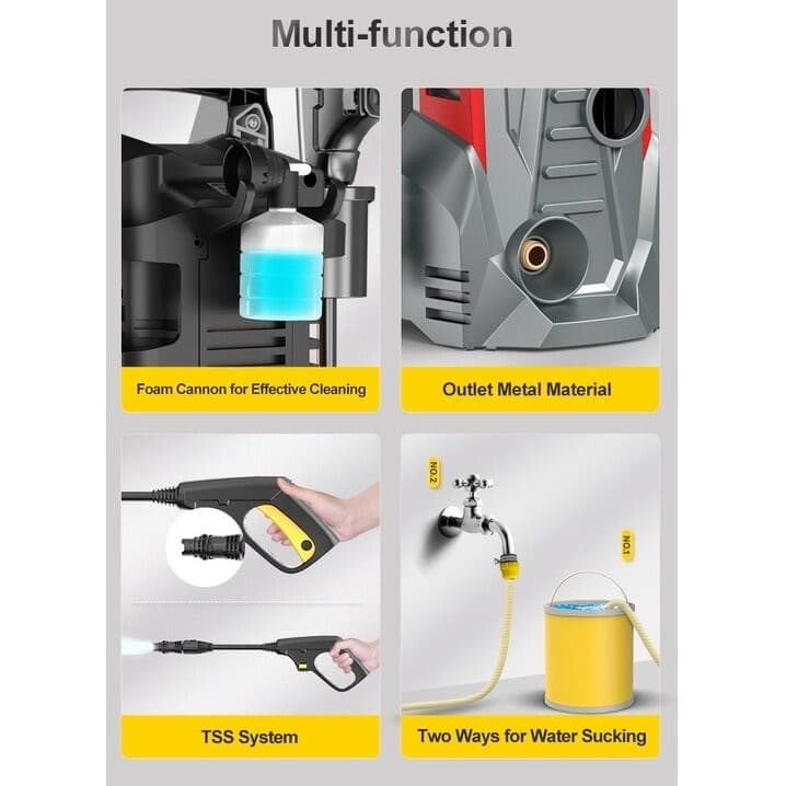 รับประกัน 10 ปีเครื่องฉีดน้ํา ใหม่ G7/G8/G9 Turbo เครื่องฉีดน้ําแรงดันสูง เครื่องฉีดน้ำแรงดันสูง รูปที่ 2