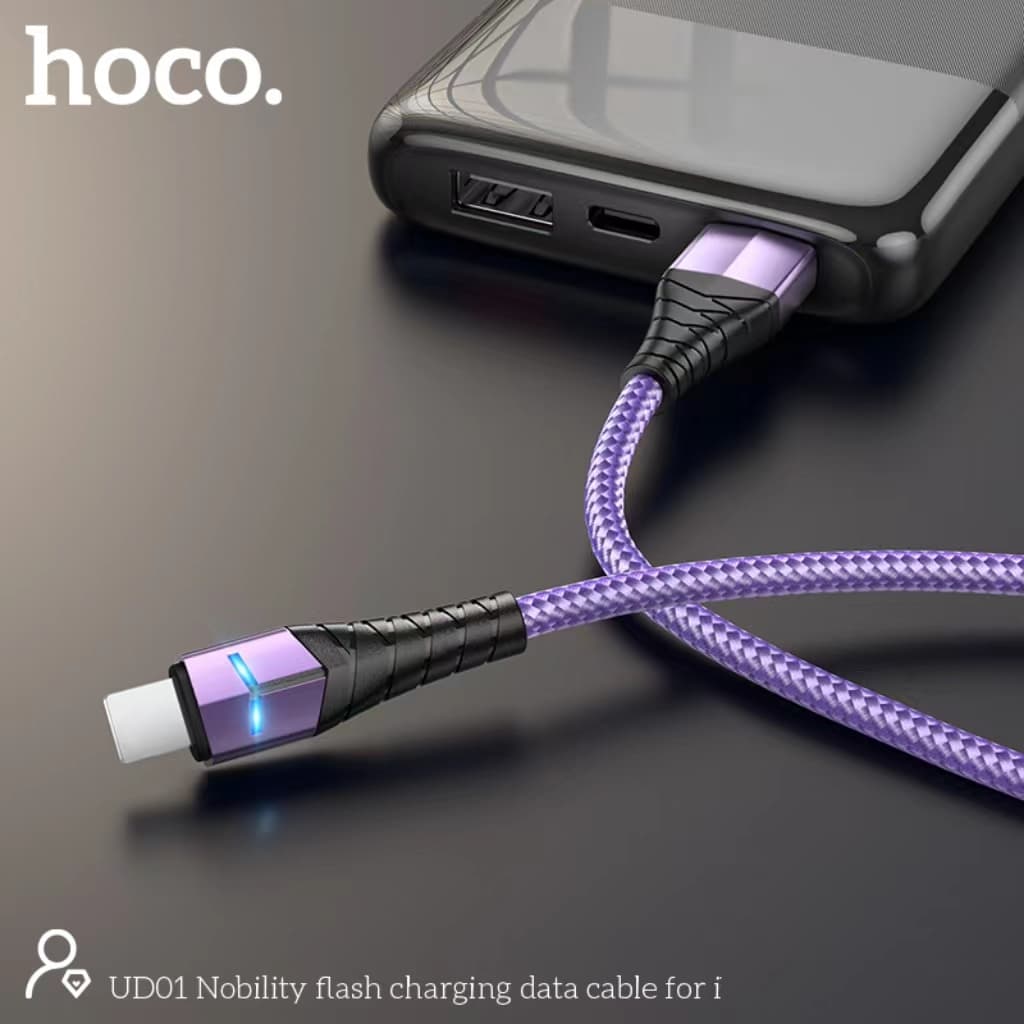 NEW!!! สายชาร์จ HOCO UD01 ยาว 1.2M ชาร์จเร็ว 5A MAX ชาร์จเร็ว สำหรับ Micro/Type-C/iOS สายถัก ไนล่อน คุณภาพสูง สายชาร์จ รูปที่ 7
