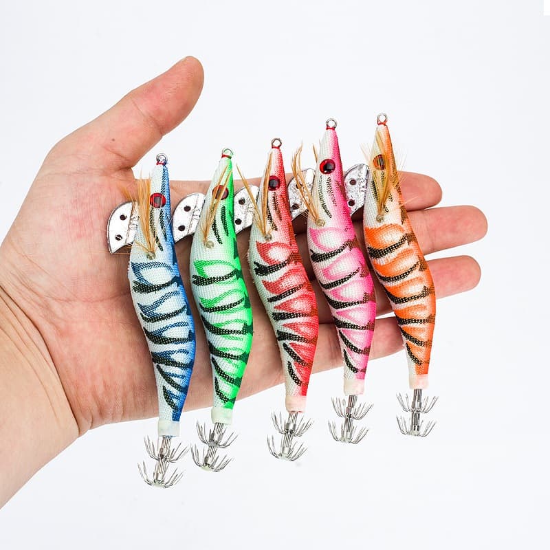 SUKE 5 สี โยตกหมึก เรืองแสง เหยื่อตกปลาหมึก เรืองแสงในที่มืด เหยื่อตกปลา1ชิ้นขนาด8ซม. รูปที่ 5