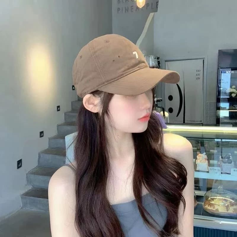 หมวกแก็ปปัก อักษร 7 มี 6สี มินิมอลสุดๆ ทรงสวยมาก ผ้า cotton ใส่สบาย หมวกสไตล์เกาหลี หมวกมินิมอล รูปที่ 5
