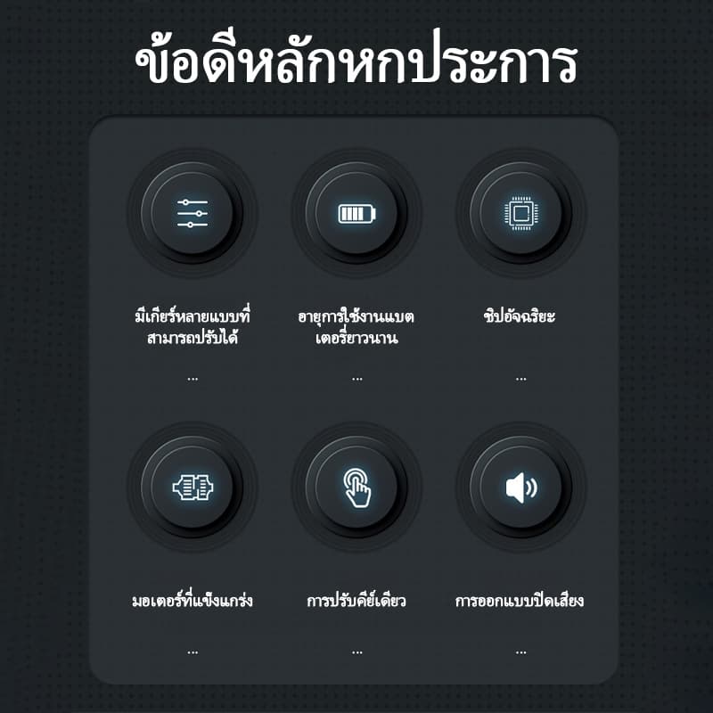 ปืนนวด เครื่องนวดไฟฟ้า เครื่องนวด นวดเท้า แก้ปวดหรือออฟฟิศซินโดรม พร้อมหัวนวด 4 หัว massage gun รูปที่ 3