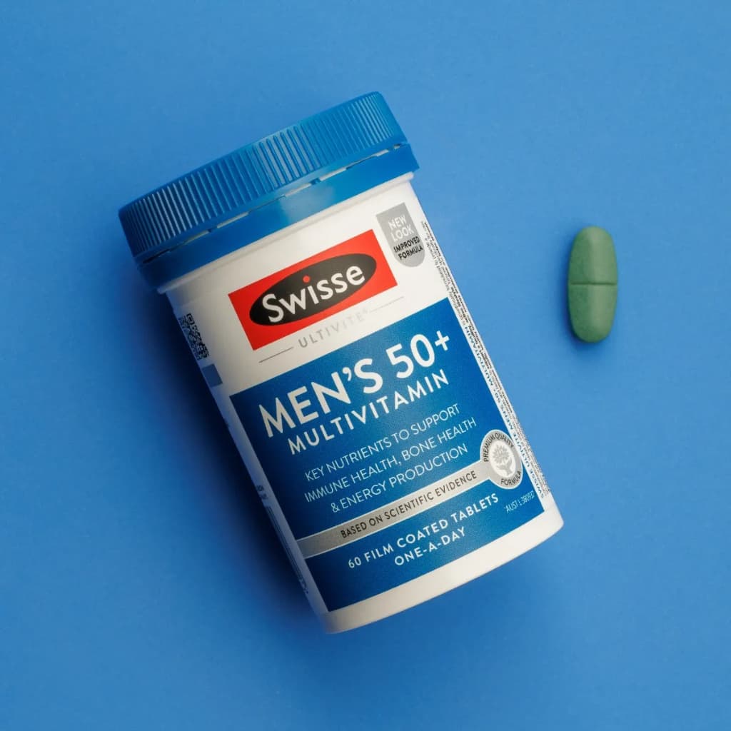 Swisse Men's 50+ Multivitamin 90 เม็ด วิตามินเสริมสำหรับชายวัย 50+ EXP07/2027 รูปที่ 5