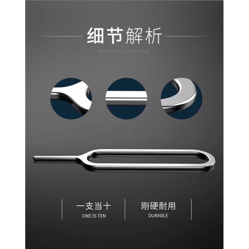 เข็มจิ้มซิม 1 ชิ้น พกไว้ใช้ ถอด sim iphone โทรศัพท์ มือถือ ใช้ง่าย ใช้ดี พกพา ติด กระเป๋าสตางค์ สะดวก ออกใบกำกับภาษีได้ รูปที่ 9