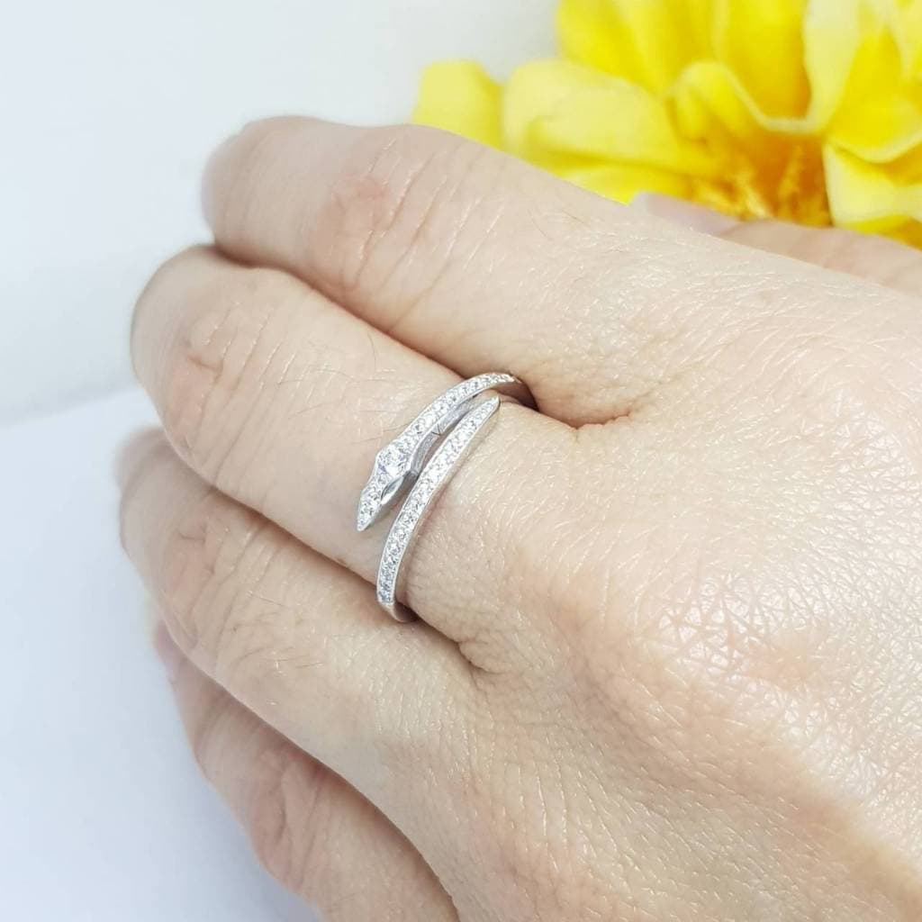 Memorine Jewelry แหวนเงินแท้ 925 ฝังเพชรสวิส : ONLR385 รูปที่ 5