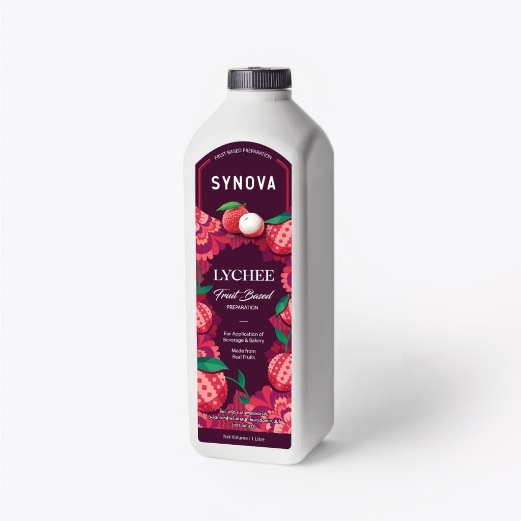 น้ำผลไม้เข้มข้น SYNOVA : ซอสลิ้นจี่เข้มข้น Lychee Fruit Based Preparation รูปที่ 2