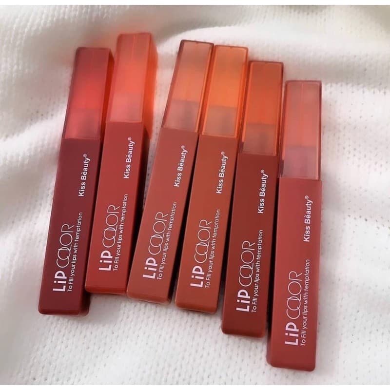70063-03 Kiss Beauty To Fill You ลิปแมตต์ สีโทนแดงก่ำ ลิปกันน้ำ กลิ่นหอมมาก สีสวยติดทน nailnew05800 รูปที่ 4
