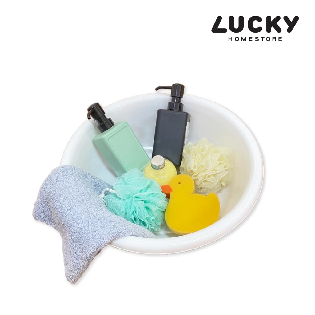 LUCKY HOME กะละมังพลาสติกทรงกลม K-040 ขนาดเส้นผ่าศูนย์กลาง 40 cm สูง 12 cm รูปที่ 6
