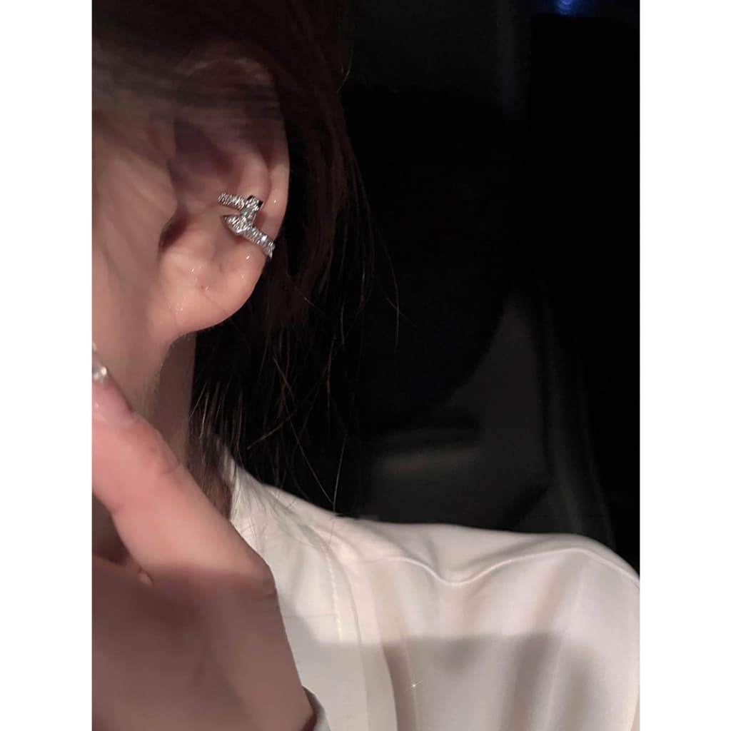 𝐄𝐚𝐫 𝐜𝐮𝐟𝐟 เอียคัพ ตะปู เงินแท้s925 E151 รูปที่ 8