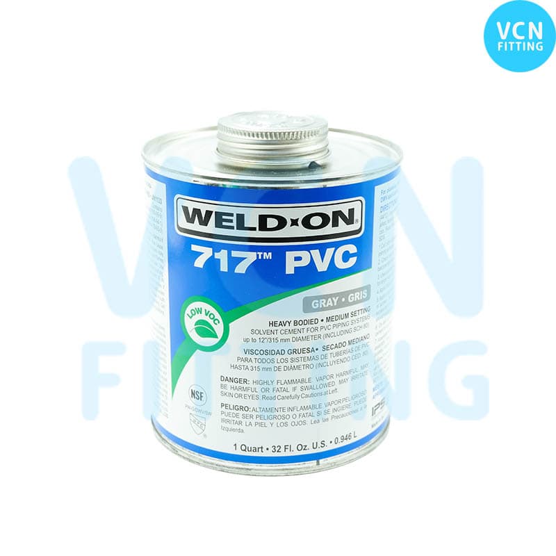 กาวทาท่อ น้ำยา น้ำยาประสานท่อ UPVC ยูพีวีซี WELD-ON No.717 ของแท้ 1,000g รูปที่ 2