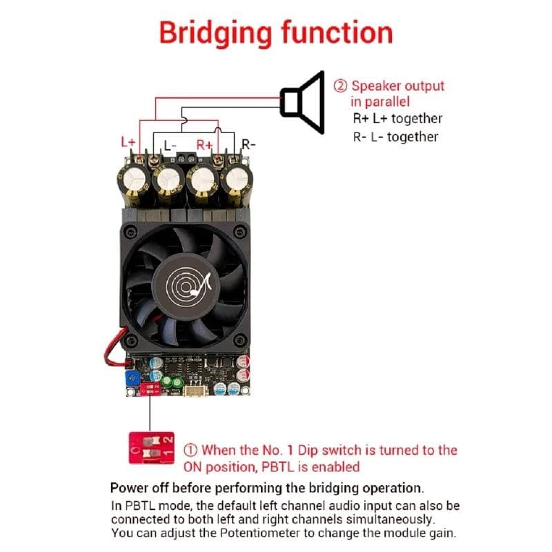 ของแท้ ZK-3002 TPA3255 บอร์ดขับซับวูฟเฟอร์ รับประกันของแท้จาก Wuzhi audio รูปที่ 7