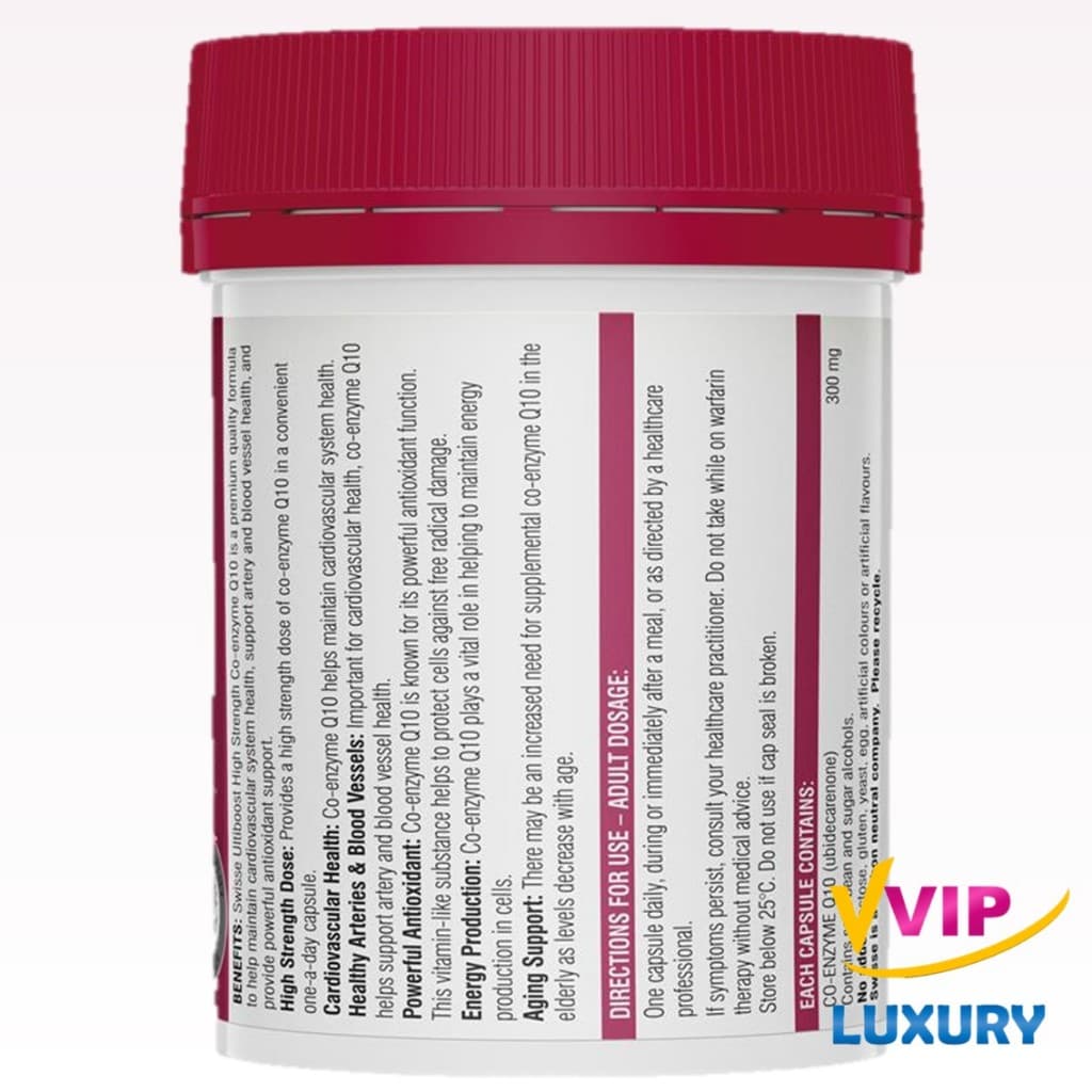exp.03/2027 SWISSE Ultraboost High Strength Coq10 300mg 90 Capsules โคคิวเท็น รูปที่ 2