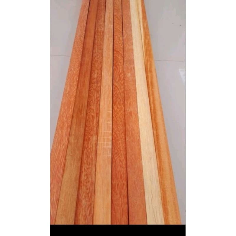 ไม้ระแนง มัดละ 10 แผ่น ไม้DIY ไม้เนื้อแข็ง ลายสวย ยาว 40cm 70 cm 80 cm 100 cm กว้าง 3.5 cm หนา 1 cm รูปที่ 6
