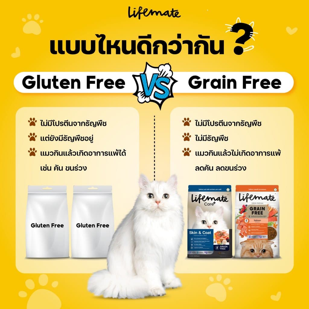 Lifemate อาหารแมว เกรดโฮลิสติก ควบคุมโซเดียม ถนอมไต ครบทุกสูตร พรีเมียม สำหรับแมว1ปีขึ้นไป รูปที่ 7