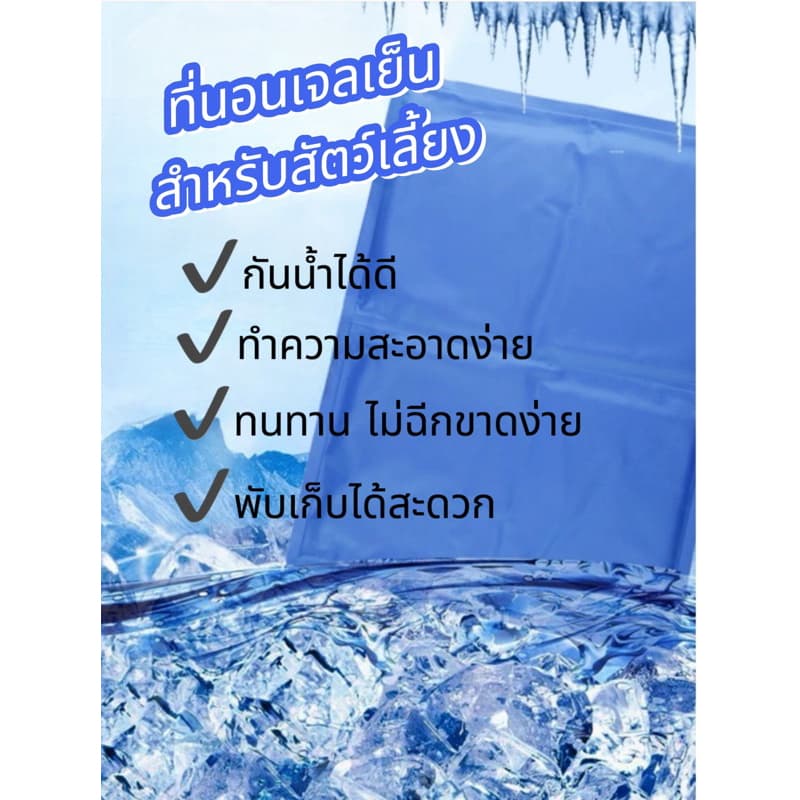 ขายดีที่สุด ที่นอนเจลเย็นสําหรับสัตว์เลี้ยง Dog Cat Cooling Mat Pad รูปที่ 4