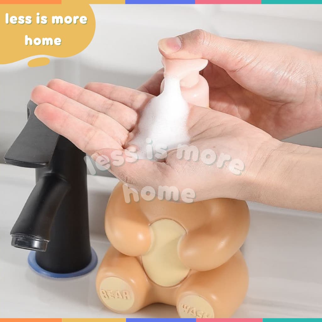 ขวดพี่หมีปั้มโฟมล้างมือ น่ารักมากกก ขวดแบ่งใส่ครีม ขวดสเปร์ย ขวดแบ่ง ขวดน่ารัก รูปที่ 4