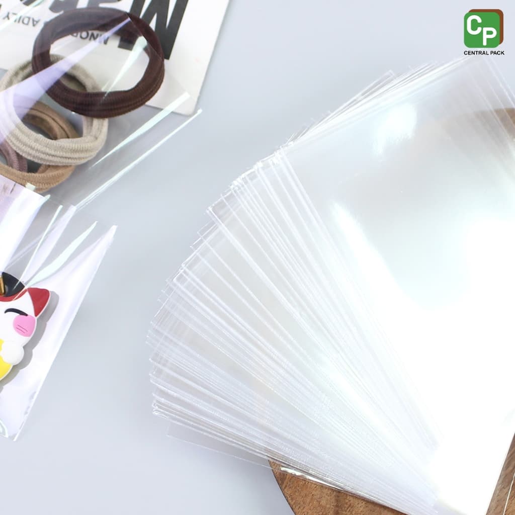 ถุงแก้วใส OPP หนา 50ไมครอน SET#2 ซองแก้ว ซองใส ใส่แบงค์ ใส่ปากกา ซีลได้ รูปที่ 5