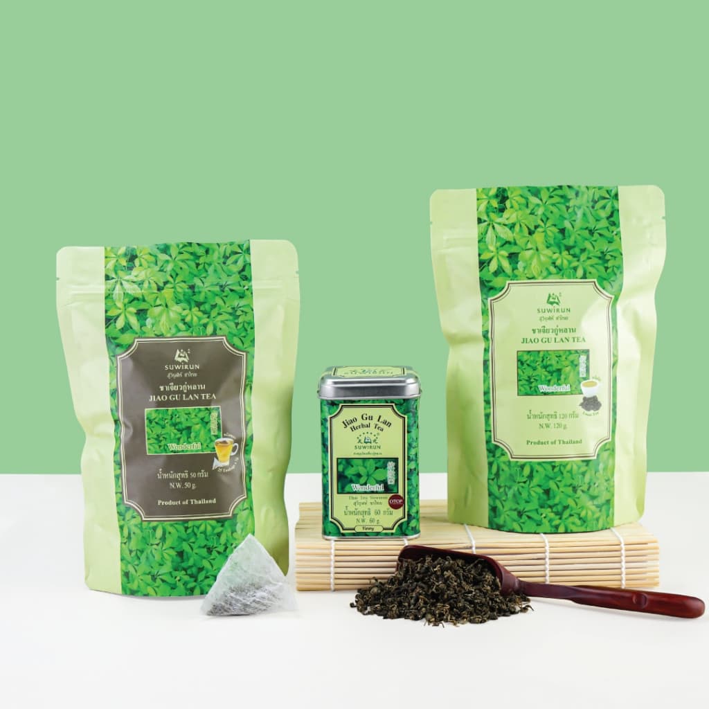 ชาเจียวกู่หลาน ชนิดใบ - Jiao gu lan tea - Loose tea - 120g รูปที่ 3