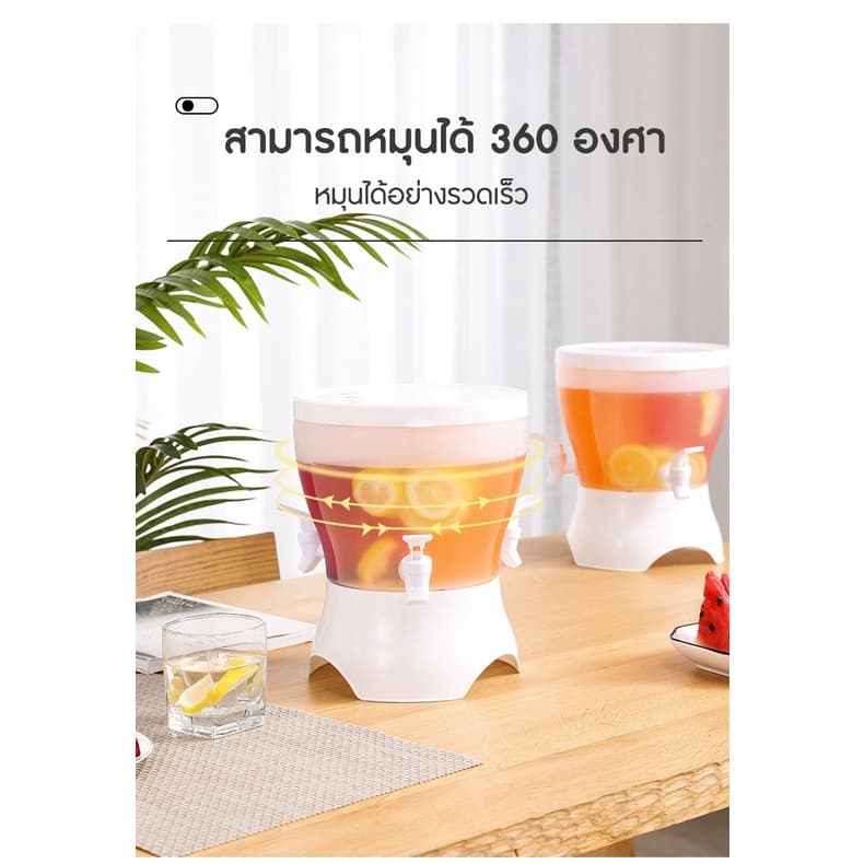 คูลเลอร์น้ำ 3 หัวกด ถังกดน้ำ กระติกใส่น้ำ กระติกน้ำ ขวดน้ำมีก๊อก คูลเลอร์มีก๊อก ถังน้ำสายปาร์ตี๋ รูปที่ 2
